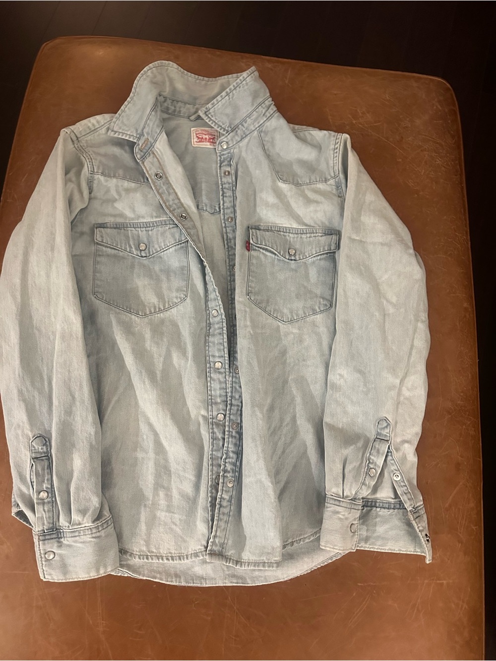 Levi's Light Wash Denim Button-Down Shirt